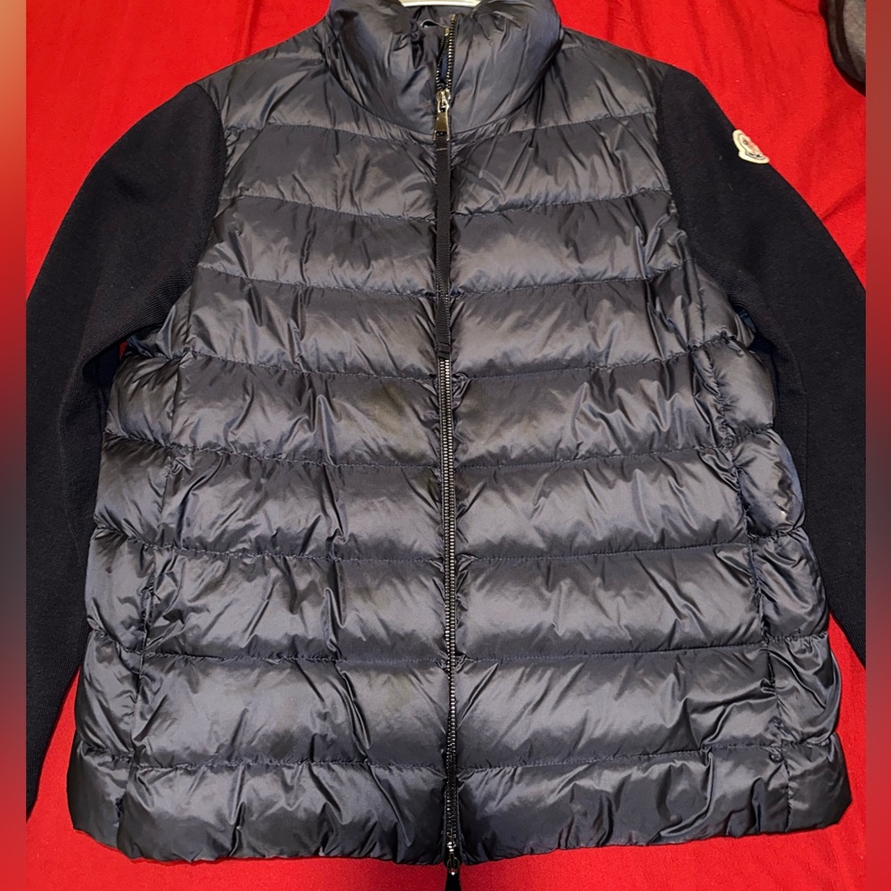 Moncler Mixed Media Puffer Jacket